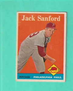 1958 TOPPS PHILADELPHIA PHILLIES # 264 JACK SANFORD EX+ - Picture 1 of 2