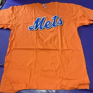 Camiseta New York Mets Majestic Naranja Adulto Tallas XL Sin Usar De Colección - Imagen 1 de 4