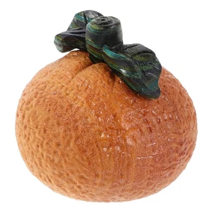 Adornos de madera naranja figuras de frutas decoración artificial naranja - Imagen 1 de 12