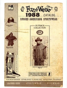 Catalogo Fun Wear 1988 Estes Park Colorado CO abbigliamento sportivo Levi's Outback Justin - Foto 1 di 13