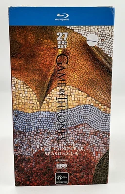 Game of Thrones Blu-Ray Season 1-6 27 Disc Box Set HBO R18+ - image 1 of 4