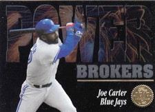 1994 Leaf Power Brokers #9 Joe Carter Toronto Blue Jays