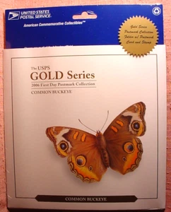 Sealed USPS Gold Series Common Buckeye Butterfly First Day Post Collection 2006 - Picture 1 of 2