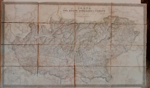 Carta geografica Regno Lombardo Veneto Monticelli Artaria 1859 Lombardia - Foto 1 di 10