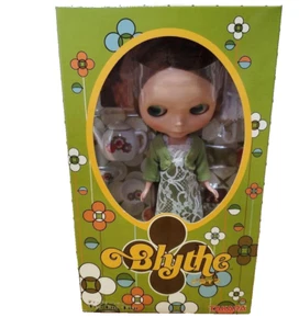 Neo Blythe Tea For Two Doll Early Model Antique Style Green Takara 2003 - Picture 1 of 6