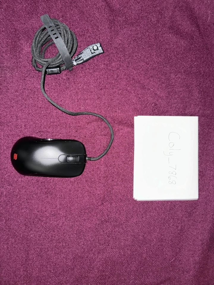 BenQ Zowie S2-C Symmetrical Gaming Mouse Professional Esports Paracord Black - Image 1 of 1