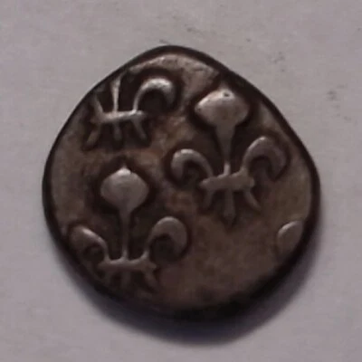 Moneda de plata Fanon India (francesa): Pondichery #J477 Foto 1 de 2