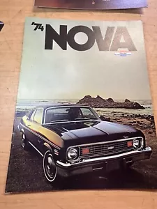 Chevy NOVA 1974 original concesionario folleto de ventas colección Hot Rod envío gratuito - Imagen 1 de 2