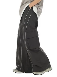 Men's Baggy Cargo Pants Wide Leg Sweatpants Loose Streetwear Pants Trousers P... - Picture 1 of 5