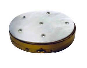 Vintage Pearl Top Makeup Compact - Bild 1 von 6