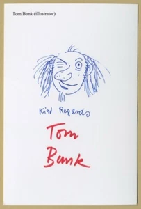 Tom Bunk - German-American cartoonist - Rare signed sketch - Picture 1 of 1