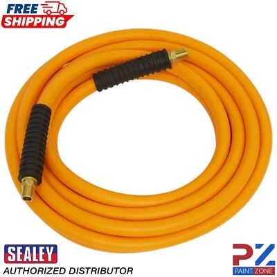 Sealey AHHC5 Air Hose 5mtr x Ø8mm Hybrid High Visibility with 1/4"BSP Unions - Image 1 of 2