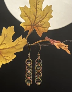 Rainbow hypoallergenic earrings - Picture 1 of 3