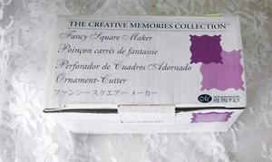 Creative Memories Fancy Square Maker 2004 cortes cuadrados de lujo de 1 1/8" y 7/8"  - Imagen 1 de 6