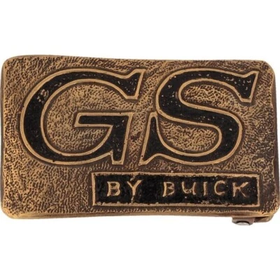 Brass Buick Skylark GS Gran Sport Muscle Classic Car 1990s Vintage Belt Buckle - Image 1 of 4