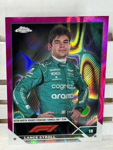 2023 Topps cromo F1 #43 Lance Stroll refractor de lava fucsia 163/250 - Imagen 1 de 2