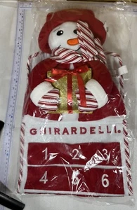GHIRARDELLI New Pocket COUNTDOWN ADVENT CALANDAR w/ Hanging Loop - 35" Long READ - Picture 1 of 2