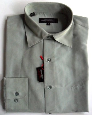 Pierre Cardin Long Sleeve Shirt Sage Green Men's Sizes: M - XL - Image 1 of 4