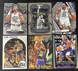 6 Karten Basketball Lot Karl Malone Utah Jazz Prizm, Hoops, Upper Deck und mehr - Bild 1 von 8