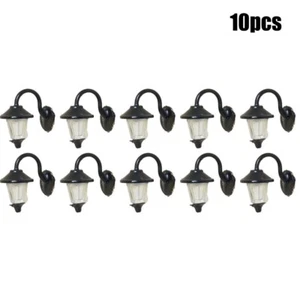 10 X 1:87 Lámpara de Pared Escala HO LED Farola Casas Construcción Blanco Cálido Conjunto - Imagen 1 de 6