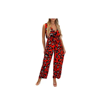 Womens V neck Rose Black Playsuit Sleevless Ladies summer Jumpsuit size 8 10 14 - Picture 1 of 24
