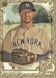 2019 Allen and Ginter Gold #265 Troy Tulowitzki New York Yankees  BX 50A - Picture 1 of 2