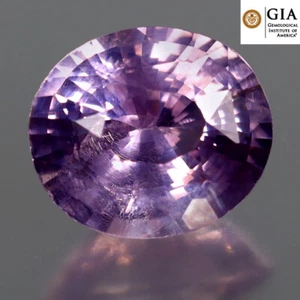 GIA-zertifiziert 1,55 ct Ovalschliff (8 x 7 mm) Sri Lanka unbeheizter natürlicher rosa Saphir - Bild 1 von 3