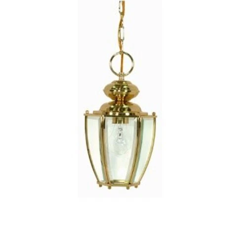 Nuvo Lighting 1 Light Inverted Pendant No Polished Brass Bell Glass
