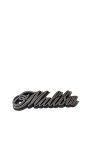 METAL 78-83 "Malibu" Quarter Panel Emblem Script New Repro GM # 20059781 EACH - Picture 1 of 2