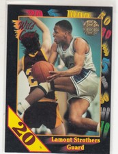 LAMONT STROTHERS 1991-92 Wild Card NCAA 20 Stripe Parallel #93 C. Newport Mint