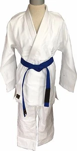 BJJ Gi ~ Adults ~ Brazilian JiuJitsu Suit in White - No Patches by TAISHO - Picture 1 of 7