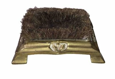 Antigua pluma estilográfica vintage de latón con soporte de bronce decoración limpiador raro Foto 1 de 4