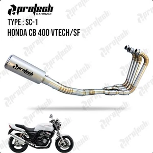 Exhaust System Honda CB400 V-TECH SF Motorcycle Header Front Link Pipe Muffler - Picture 1 of 1