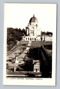 MONTREAL CANADA OLD VIEW OF THE ST JOSEPH ORATORY REAL PHOTO POSTCARD (J-2) - Picture 1 of 2