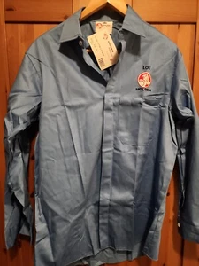 Holden Workwear body shop long sleeve blue shirt size - Mens Medium - Picture 1 of 5