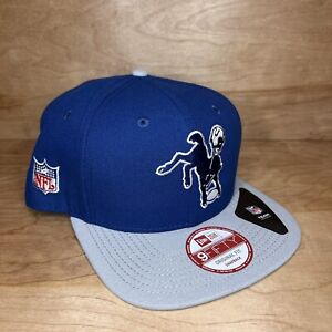 Baltimore Colts New Era NFL1961-1978 Retro 9FIFTY Original Fit Snapback Hat-Blue