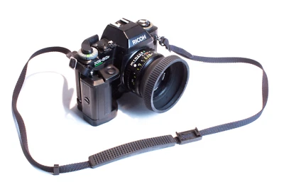 Ricoh KR-30sp Program Camera + Rikenon P50mm Lens with Strap UNTESTED Power Grip - Image 1 of 4