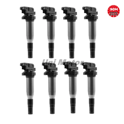12137559842 8 pcs OEM NGK Ignition Coil for BMW 550i 650i 750i M5 X5 X6 X7 4.4L - Изображение 1 из 4