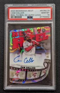 2023 Bowman’s Best Cam Collier Reel To Reel Auto Lava #'d/50 #RTR-CCR Reds - Bild 1 von 2