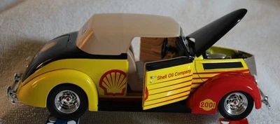 SPECCAST SHELL OIL BRANDED 1937 FORD CONVERTABLE COIN BANK  New In Box FREE SHIP - Image 1 of 4