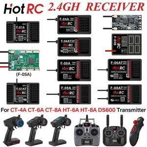 HotRC 4/6CH 8CH RC Receiver 2.4GHz Radio for CT-6A CT-8A HT-8A DS600 Transmitter - Picture 1 of 31