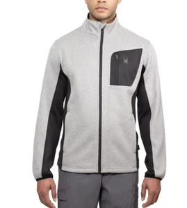 Spyder Spyder Men's Relaxed Fit Full Zip Jacket Gray L - Picture 1 of 5