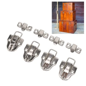 Duckbilled Box Hasp Lock Vintage Duckbilled Cabinet Latches Catch With 32pcs EUJ - Picture 1 of 23