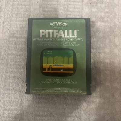 Atari 2600 Pitfall Game Cartridge AX-018 Activision Adventure Vintage 82 Tested - Image 1 of 4