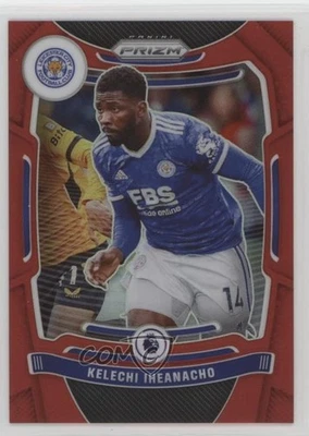 2021-22 Panini Prizm Premier League Red Wave Prizm Kelechi Iheanacho #29 - Image 1 of 2