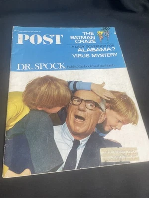 May 7 1966 The Saturday Evening Post Magazine The Batman Craze Dr. Spock - Image 1 of 4