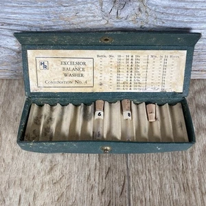 Antike Apotheker Glas Medizin Fläschchen mit Korken Stopfen Set, zwei links - Bild 1 von 10