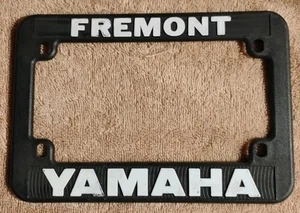 Motorcycle License Plate Frame - Fremont Yamaha - Picture 1 of 2