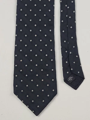 Corbata de caña Ferrell 100 % seda. Corbata negra Foto 1 de 4