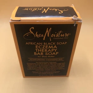 Shea Moisture  African Black Soap Eczema Therapy Bar Soap 5 oz NEW - Picture 1 of 5